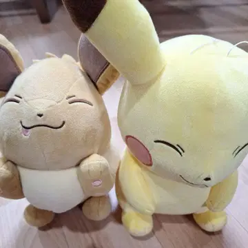 포켓몬 봉제 인형 피카츄 이브이 세트