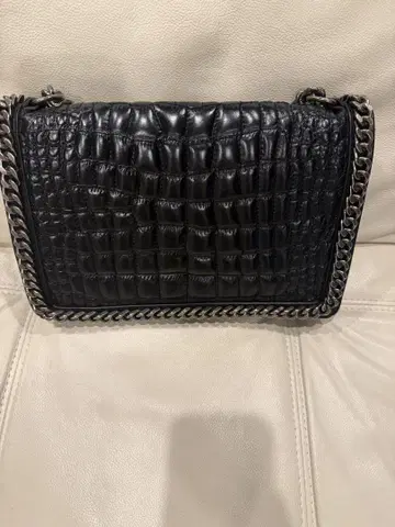 ZARA 블랙 크로커다일풍 숄더백