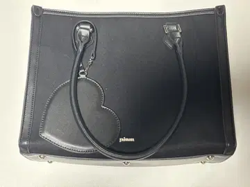 pium 패스 케이스 포함 스퀘어 파이핑 토트