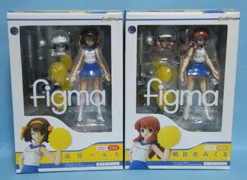 미개봉 figma 스즈미야 하루히 아사히나 미쿠루 치어걸ver 2개 세트