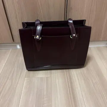 이타가키 버건디 토트백