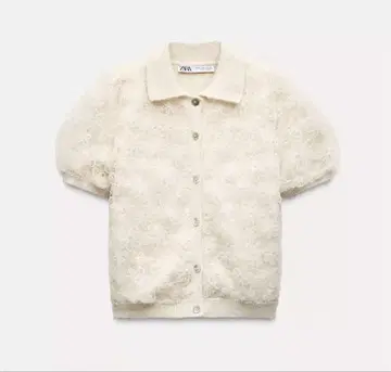 ZARA*레이스 스팽글 니트탑 M [택 포함 새상품]