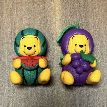 도쿄 디즈니 리조트 한정판 곰돌이 푸 가챠 포도 수박