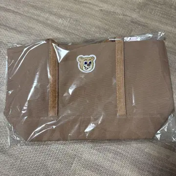 페이 올드 테디 베이지 와펜 토트백 대