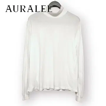 AURALEE 심리스 하이넥 롱슬리브 티셔츠 L 사이즈