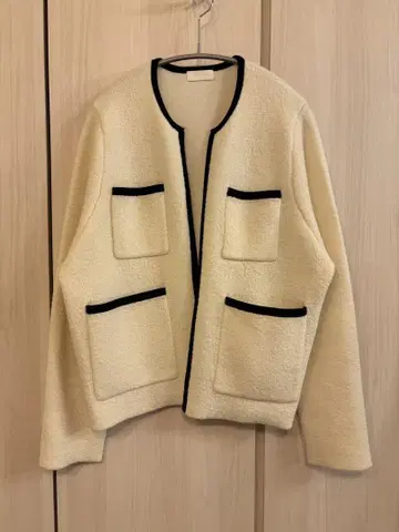 베일리 노카라 자켓 크림