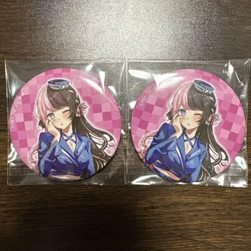 브이스포! 타치바나 히나노 Pacific Racing 캔뱃지 2개 세트