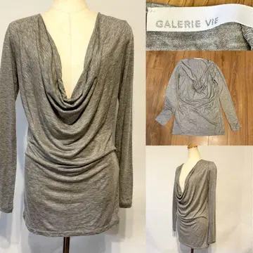 GALERIE VIE 투모로우랜드 텐셀 실크 드레이프 티셔츠