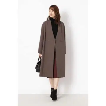 NATURALBEAUTYBASIC 울라이크 V넥 코트 글렌체크
