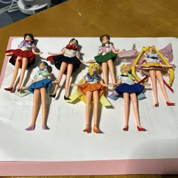 세일러문 드레스업 피규어 7체 세트