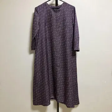 순수 실크 리메이크 원피스 L