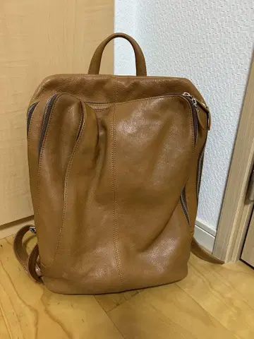 joya 가죽 백팩 백팩 카멜