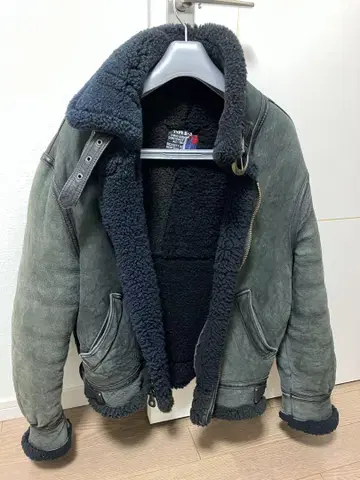 TYPE B-3 가죽 자켓 사이즈 42 그레이 (Schott)