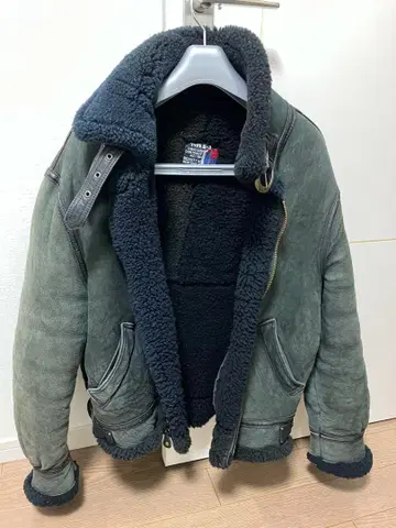 TYPE B-3 가죽 자켓 사이즈 42 그레이 (Schott)