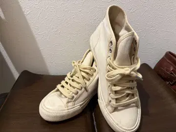 RRL 메이포트 캠퍼스 스니커즈 아이보리 하이컷
