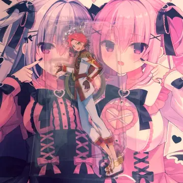 프리파라 with 미타카 아사히 아크릴 키링