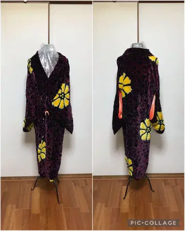 앤티크!! 벨벳 짜임 꽃 문양 맞춤 미치유키