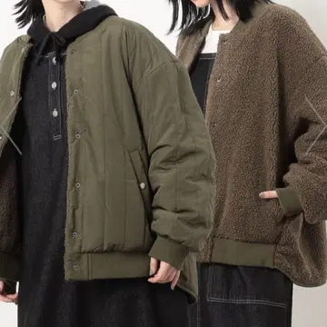 오니기리 리버서블 보아 블루종