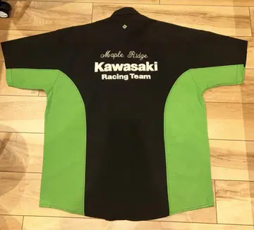 [새상품급] kawasaki 레이싱 반팔 셔츠 XL