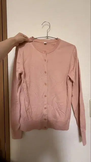 UNIQLO 핑크 M 사이즈 가디건