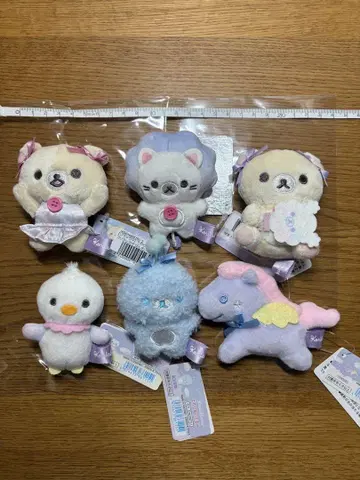 리락쿠마 하늘의 빙글빙글 솜사탕 코리락쿠마 손바닥 봉제 인형 세트 레어!