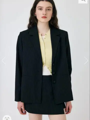 완판 MOUSSY BOXY 블레이저 자켓 패턴 BLK