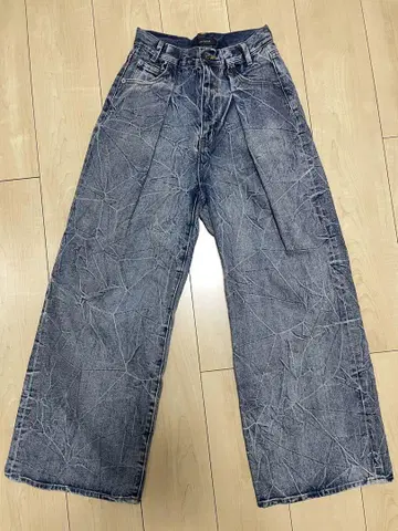 JEANASIS 턱 데님 와이드 팬츠
