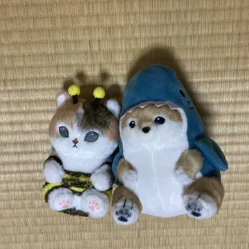 모프 샌드 mofusand 강아지 고양이 봉제 인형 상어 꿀벌