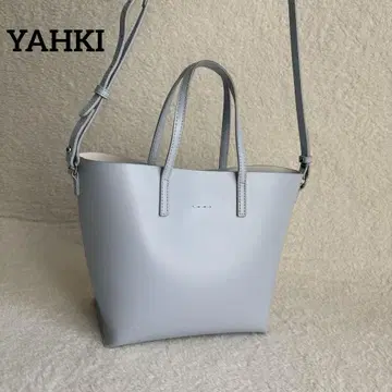 새상품급 YAHKI 키 2way 숄더백 가죽 블루