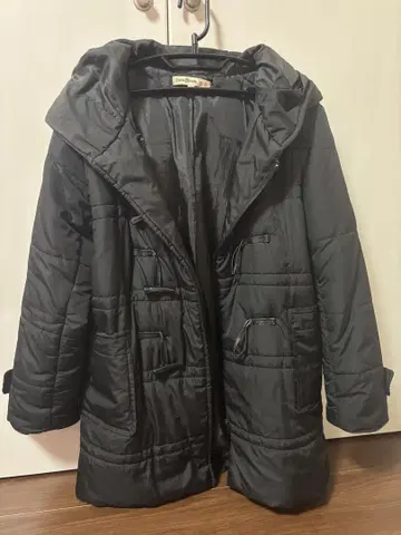다운 자켓 코트 후드 부착