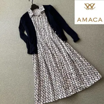 새상품급 AMACA 코튼 리버티 원피스
