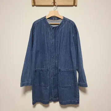 MUJI Labo 무지 라보 노카라 데님 코트 S-M 사이즈