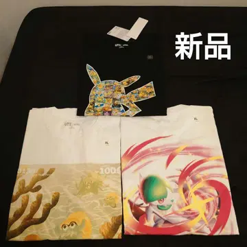 유니클로 UT 포켓몬 T셔츠 XL 3개 세트 새상품 UNIQLO