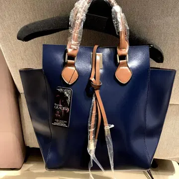 미사용 새상품 네이비 빅 토트백