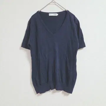 Maker's Shirt 카마쿠라 니트 T셔츠 네이비 면 M 일본제