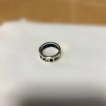 스테인리스 스틸 실버 2중 반지