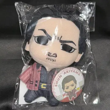 용과 같이 4 아키야마 슌 봉제 인형 & 캔뱃지 세트