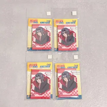 naruto 한정판 새로 그린 아트 캔뱃지 휴식 우치하 이타치 4개 세트