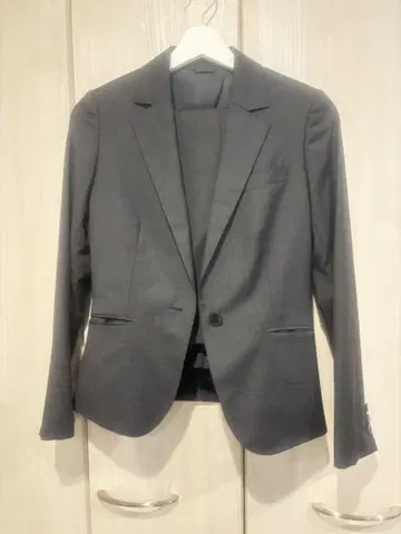 새상품급 THE SUIT COMPANY REDA 다크 그레이 체크 수트