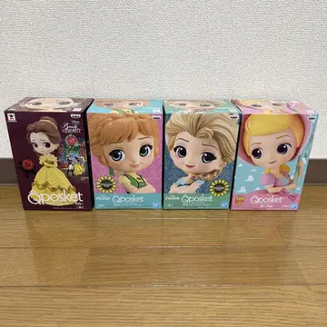 Qposket 디즈니 프린세스 4체 세트 A컬러