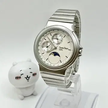 [ 레어 ] seven stars 세븐스타 문페이즈 손목시계 쿼츠