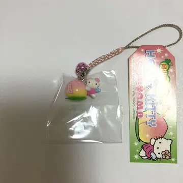 지역 한정 키티 스트랩 오카야마 한정 복숭아 버전 키티 복숭아