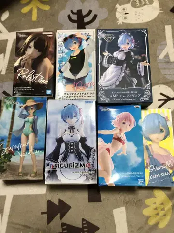 리제로 렘 라무 엘자 피규어 세트