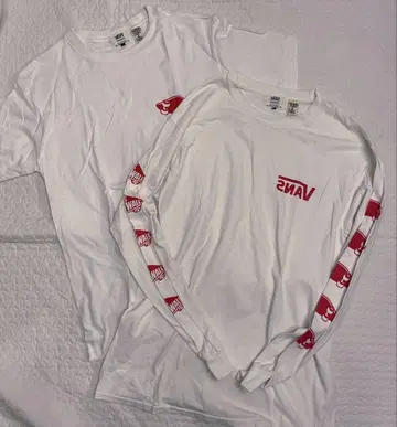SSZ X VANS 롱 슬리브 T셔츠, 반팔 T셔츠 세트