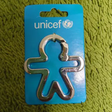 unicef 유니세프 키링 차일드 사람 모양 카라비너