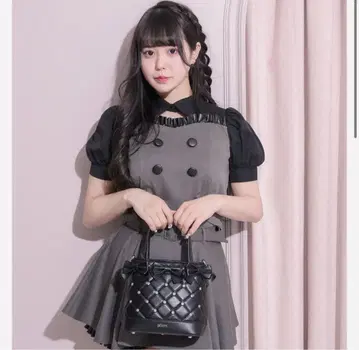 pium 퀼팅 리본 백