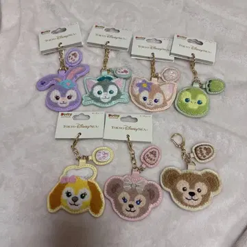 디즈니 더피 키체인 더피 프렌즈 자수 미사용 새상품