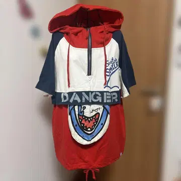 엘르 로데오 캐주얼 후드 부착 후드티 DANGER