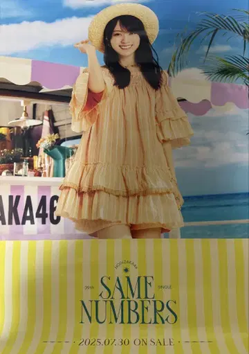 노기자카46 SAME NUMBERS 카키 하루카 포스터