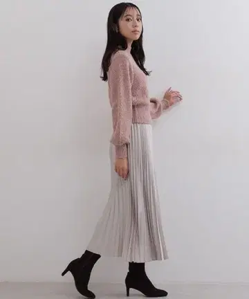 NATURAL BEAUTY BASIC 플리츠 스커트 S